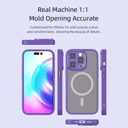 Чохол iPhone 14 Pro Rock Guard Magnet Full Camera purple: фото 6 - UkrApple