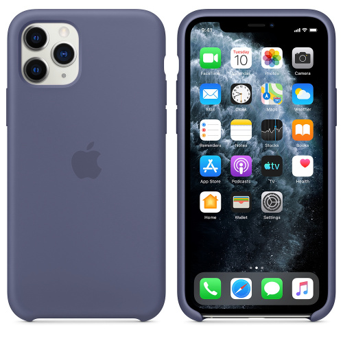 Чохол накладка xCase для iPhone 11 Pro Max Silicone Case lavender grey: фото 2 - UkrApple