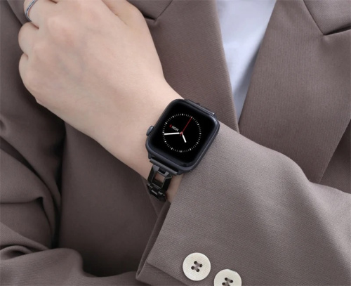 Ремінець для Apple Watch 38/40/41 mm Fashion coarse weaving black: фото 3 - UkrApple