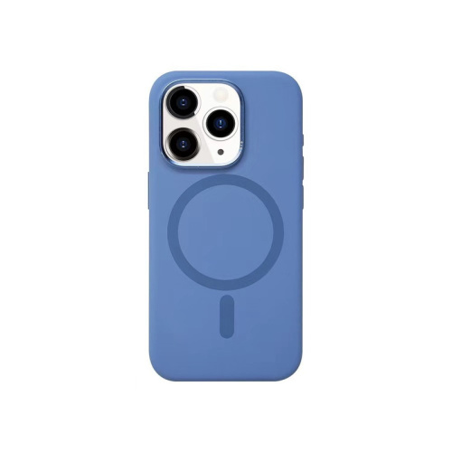 Чохол iPhone 15 Pro No Logo Silicone Case with MagSafe winter blue  - UkrApple