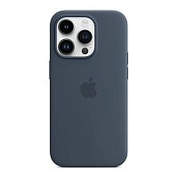 Чохол iPhone 14 Silicone Case with MagSafe storm blue 