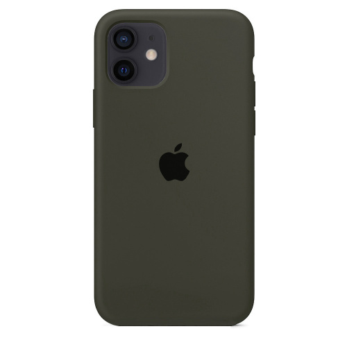 Чохол накладка xCase для iPhone 13 Pro Silicone Case Full темно-оливковий - UkrApple