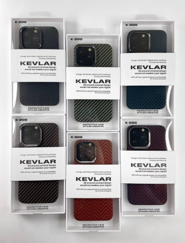 Чохол iPhone 15 Pro Max K-DOO Kevlar case blue : фото 2 - UkrApple