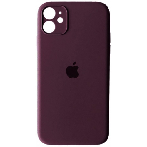 Чохол накладка xCase для iPhone 12 Mini Silicone Case Full Camera Plum - UkrApple