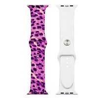 Ремінець xCase для Apple Watch 38/40/41 mm Sport Band picture leopard pink (S)