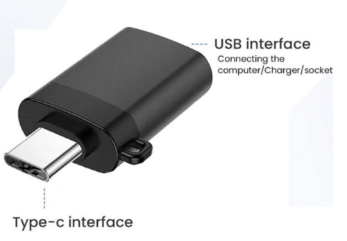 Перехідник Onten OTG type-C to USB 9130T black: фото 9 - UkrApple