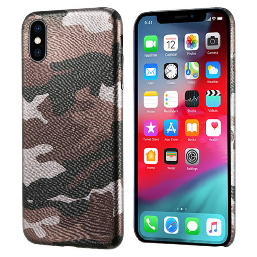 Чехол накладка xCase на iPhone Х/XS Brown Camouflage case - UkrApple