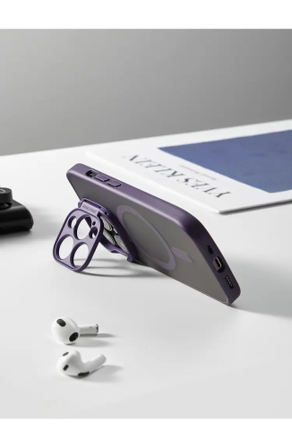 Чохол xCase для iPhone 14 Pro Max Stand Camera with MagSafe purple: фото 12 - UkrApple