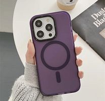 Чохол iPhone 15 Plus Frosted with MagSafe purple 