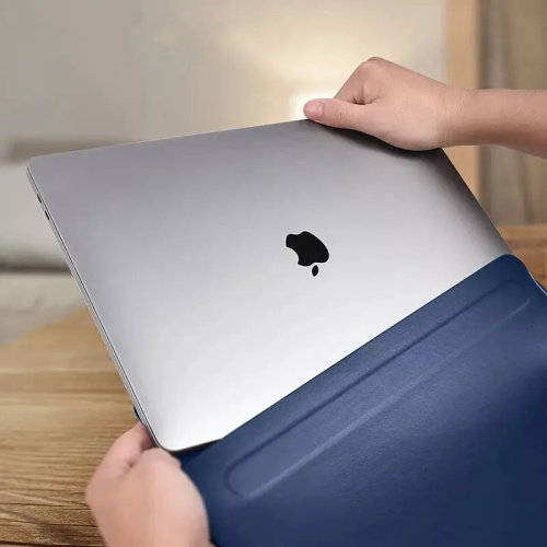 Папка конверт Wiwu Skin Pro2 Leather для MacBook Air/Pro/Retina 13,3'' (2008-2017) blue: фото 9 - UkrApple