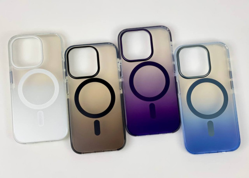 Чохол iPhone 15 Pro Shield Gradient with MagSafe dark blue : фото 2 - UkrApple