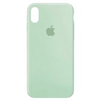 Чехол iPhone X/XS Silicone Case Full pistachio