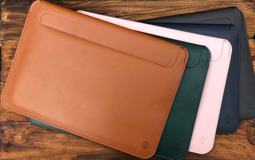 Папка конверт для MacBook 14,2'' Wiwu Skin Pro2 Leather green : фото 7 - UkrApple