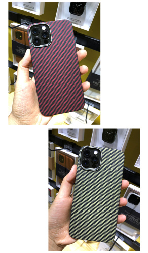 Чохол для iPhone 13 Pro Max K-DOO Kevlar case Black: фото 9 - UkrApple