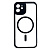Чохол iPhone 12 Pro Max Crystal Case Full Camera with MagSafe black - UkrApple