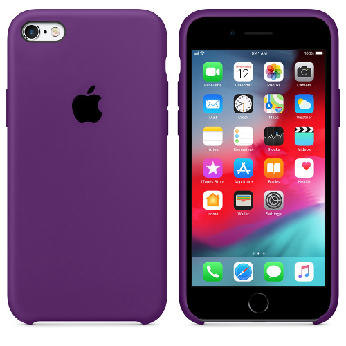 Чехол накладка xCase на iPhone 6/6s Silicone Case Purple: фото 2 - UkrApple