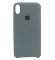 Чехол  накладка для iPhone XR Alcantara gray