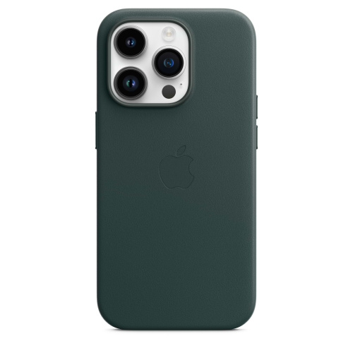 Чохол iPhone 14 Leather Case with MagSafe A forest green: фото 3 - UkrApple