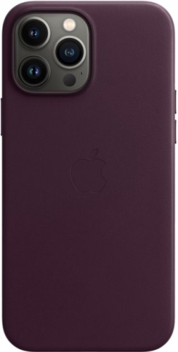 Чохол для iPhone 13 Pro Leather Case with MagSafe Dark Cherry - UkrApple