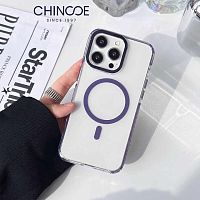 Чохол iPhone 15 Shield Metal with MagSafe purple 