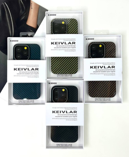 Чохол для iPhone 13 Pro K-DOO Kevlar case Blue: фото 4 - UkrApple