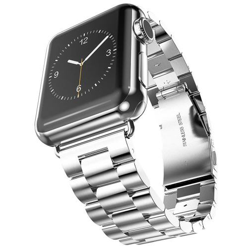 Ремінець xCase для Apple watch 42/44/45/49 mm Metal old 3-bead silver - UkrApple