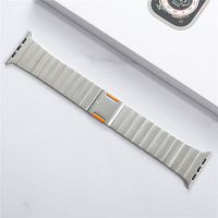 Ремінець для Apple Watch 42/44/45/49 mm Link Bracelet original silver orange