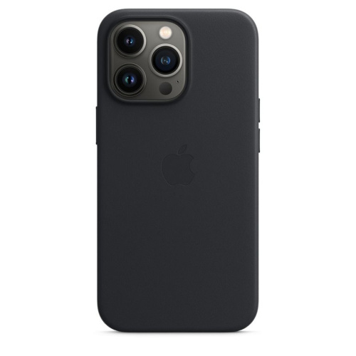 Чохол для iPhone 13 Leather Case with MagSafe midnight - UkrApple