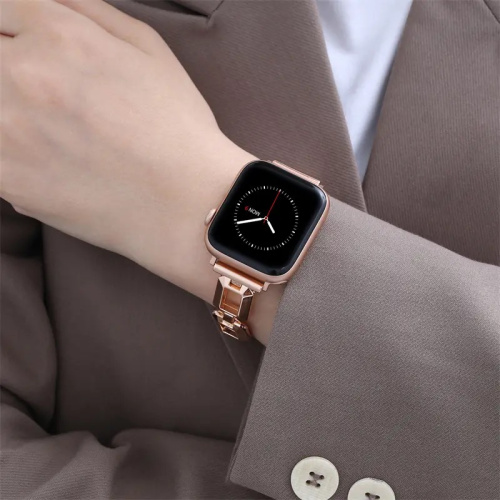 Ремінець для Apple Watch 42/44/45/49 mm Fashion coarse weaving rose gold: фото 7 - UkrApple