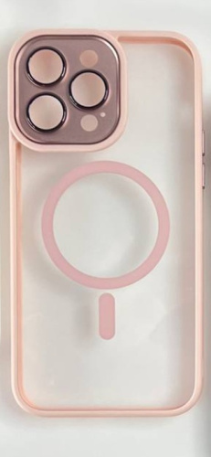 Чохол iPhone 13 Pro Max Crystal Case Full Camera with MagSafe pink - UkrApple