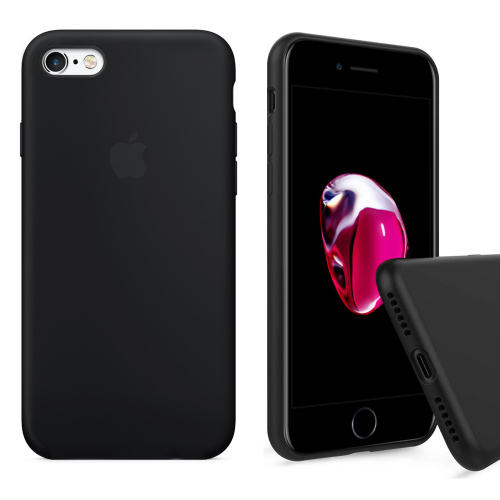 Чехол накладка xCase для iPhone 6/6s Silicone Case Full black - UkrApple