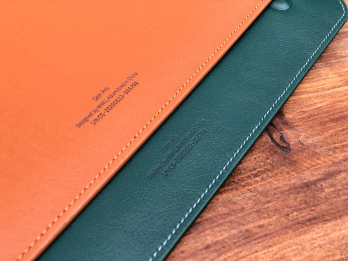 Папка конверт Wiwu Skin Pro2 Leather для MacBook 16'' green: фото 3 - UkrApple