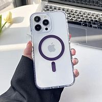 Чохол iPhone 15 Pro Shield with MagSafe purple 