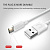 USB кабель Type-C 100cm Usams U Turn white US-SJ099: фото 2 - UkrApple