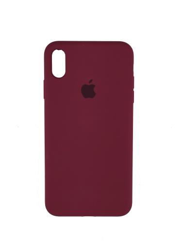 Чехол накладка xCase для iPhone X/XS Silicone Case Full plum - UkrApple