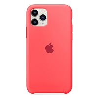 Чохол накладка xCase для iPhone 11 Pro Silicone Case ярко-розожевий