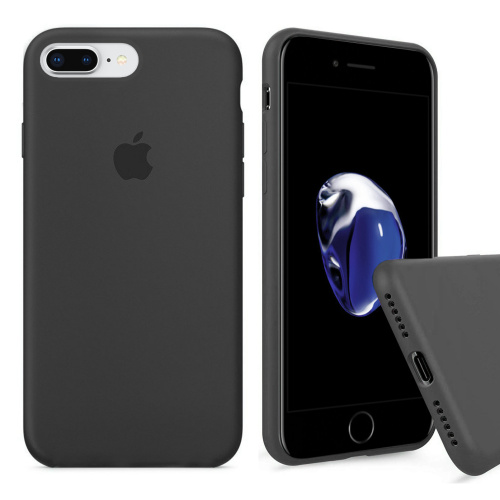 Чехол накладка xCase для iPhone 7 Plus/8 Plus Silicone Case Full темно-серый - UkrApple