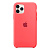 Чохол накладка xCase для iPhone 11 Pro Silicone Case ярко-розожевий - UkrApple