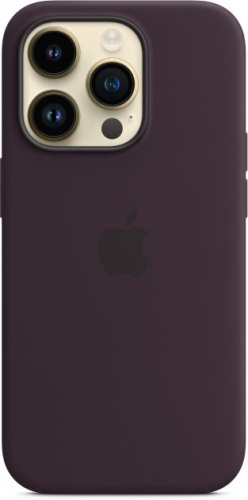 Чохол iPhone 14 Silicone Case with MagSafe elderberry : фото 3 - UkrApple