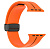 Ремінець для Apple Watch 42/44/45/49 mm New Silicone band orange black: фото 3 - UkrApple