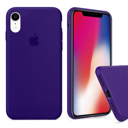 Чехол накладка xCase для iPhone XR Silicone Case Full фиолетовый - UkrApple