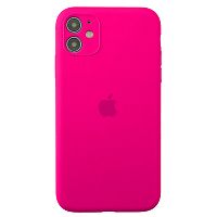 Чохол накладка xCase для iPhone 11 Silicone Case Full Camera Hot Pink