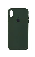 Чехол накладка xCase для iPhone X/XS Silicone Case Full cyprus green
