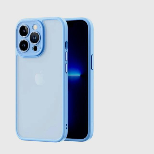 Чохол iPhone 15 Pro Max Rock Guard matte Full Camera blue  - UkrApple