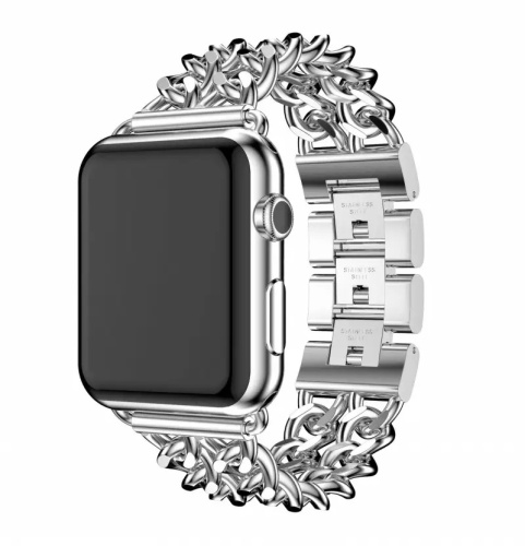 Ремінець xCase для Apple watch 38/40/41 mm Chanell NEW Silver - UkrApple