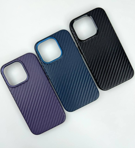 Чохол iPhone 15 Pro Max Mag Noble collection carbon blue: фото 2 - UkrApple