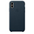 Чехол накладка на iPhone XS Max Leather Case cosmos blue - UkrApple