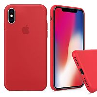 Чехол накладка xCase для iPhone X/XS Silicone Case Full red