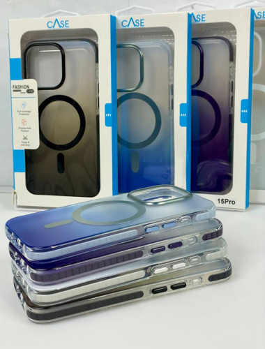 Чохол iPhone 13 Pro Shield Gradient with MagSafe purple : фото 3 - UkrApple