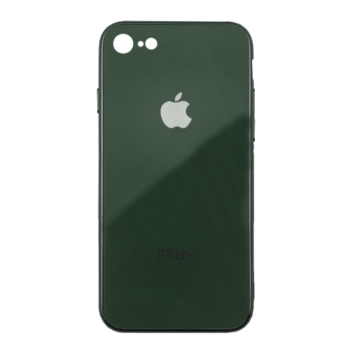 Чехол накладка xCase на iPhone 6 Plus/6s Plus Glass Case Logo Metallic Forest Green - UkrApple